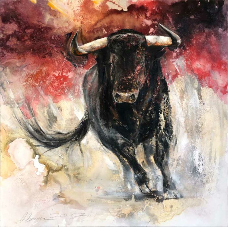 Arno Bruse Artwork - Kunstwerk - Toro rojo