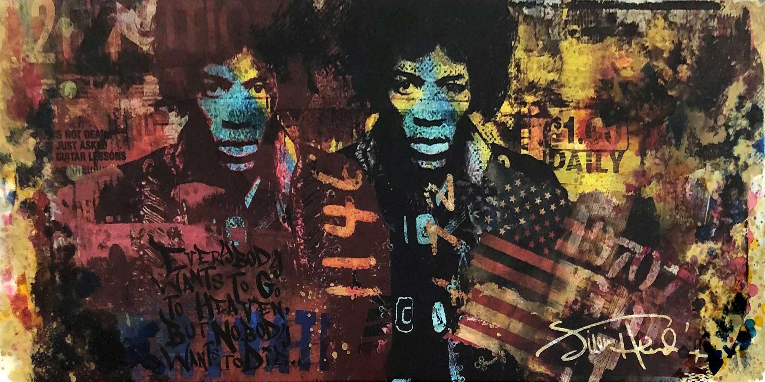 Jimmy Hendrix, Artwork by James Chiew, Galeria HMH, Art Gallery