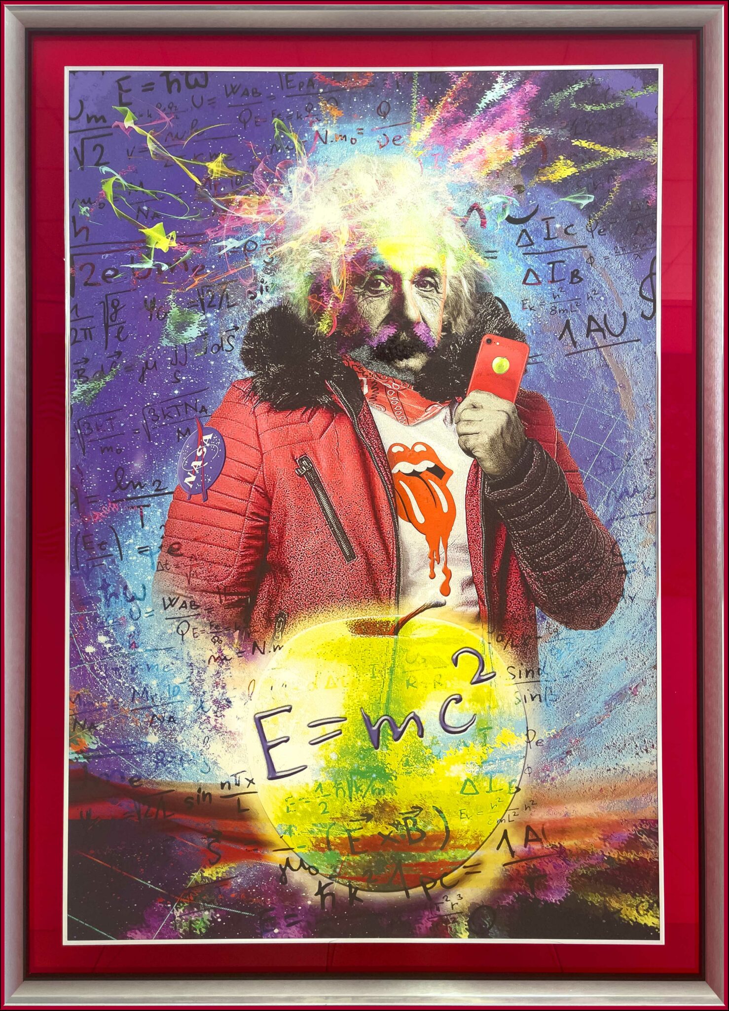 Albert Einstein Colours Artwork by Yaniv Edery Galeria HMH Art